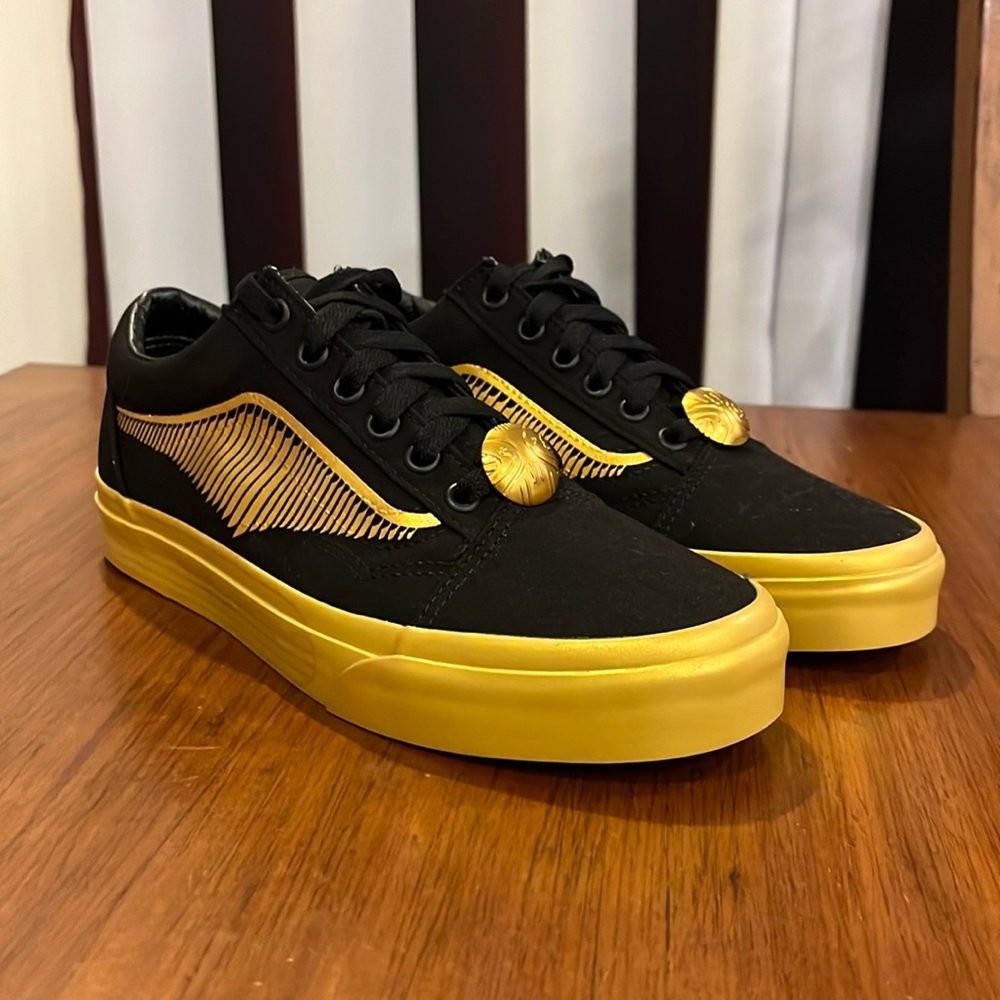 Vans Old Skool X Harry Potter Golden Snitch shoes sneakers new Mens 6.5 Womens 8